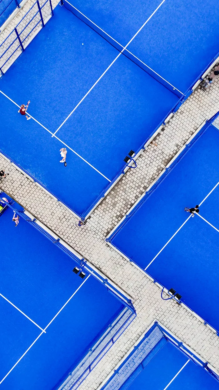 Padel courts from above